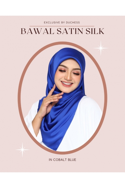 BAWAL SATIN SILK - COBALT BLUE